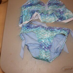Blue Mermaide 2 Pcs Justice Bikini Swimsuit Size 12